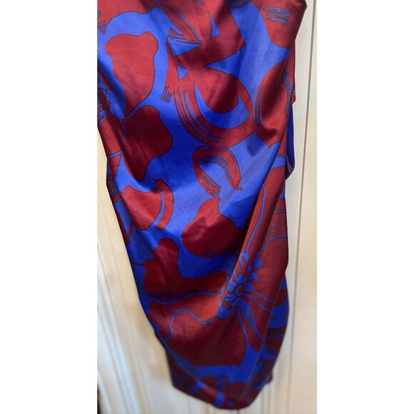 Doll Swimwear Women's Floral Spaghetti Strap Bodycon Mini Dress Red Blue Small - Picture 6 of 12